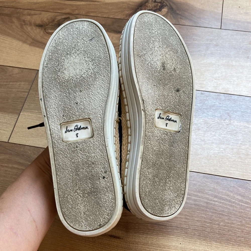 Sam Edelman blue sneaker espadrilles. Size 8